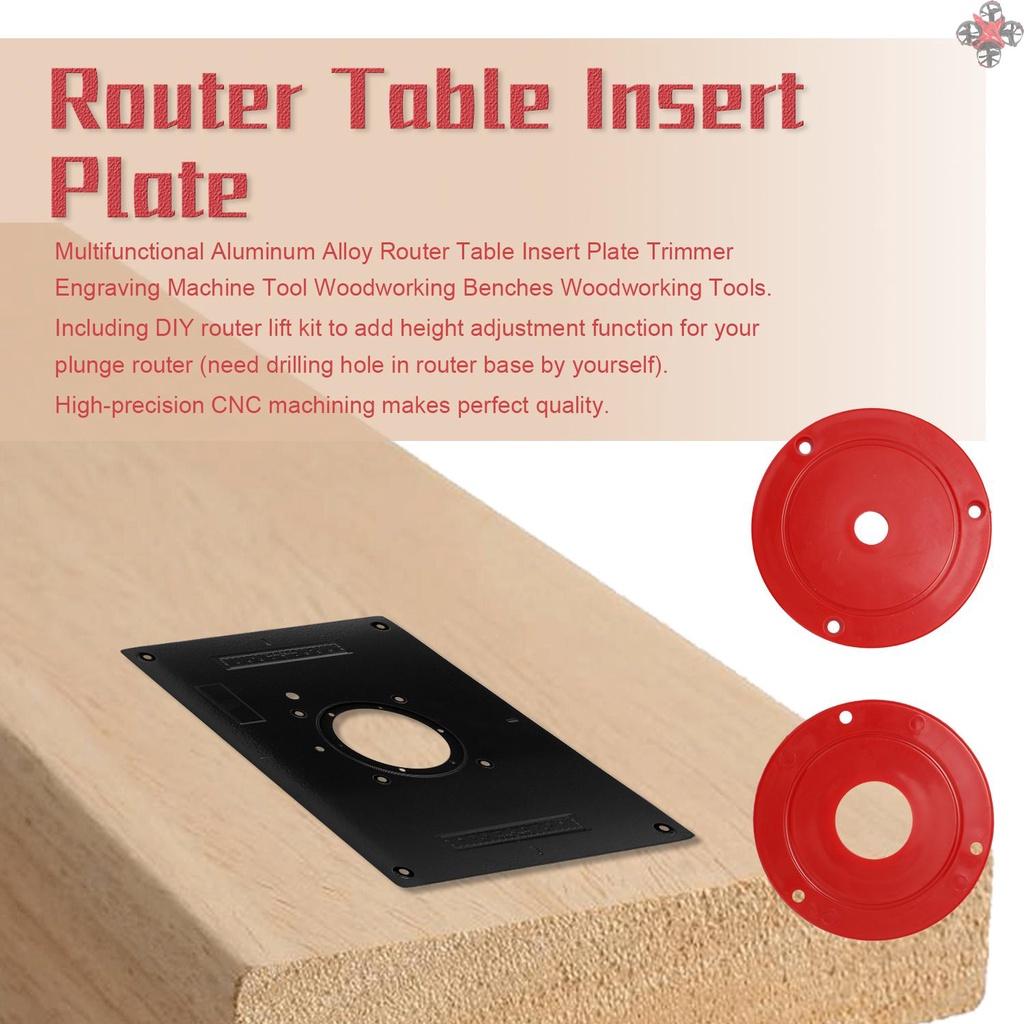 Multifunctional Aluminum Alloy Router Table Insert Plate Trimmer Engraving Machine Tool Woodworking Benches Woodworking Tools