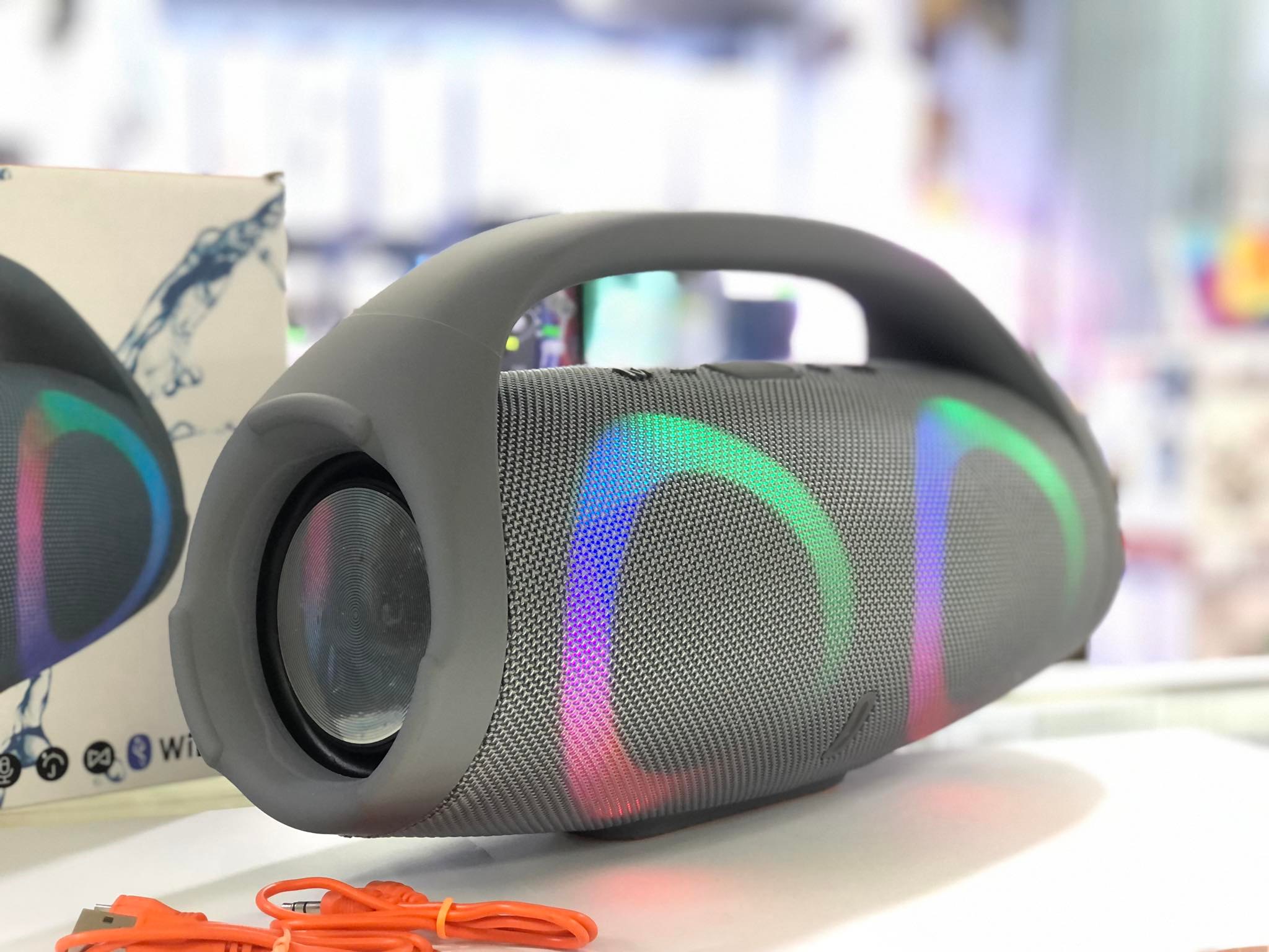 LOA BLUETOOTH BOOMBOX X2 CÓ LED - ÂM THANH HAY, BASS MẠNH MẼ -XÁCH TAY TIỆN LỢI