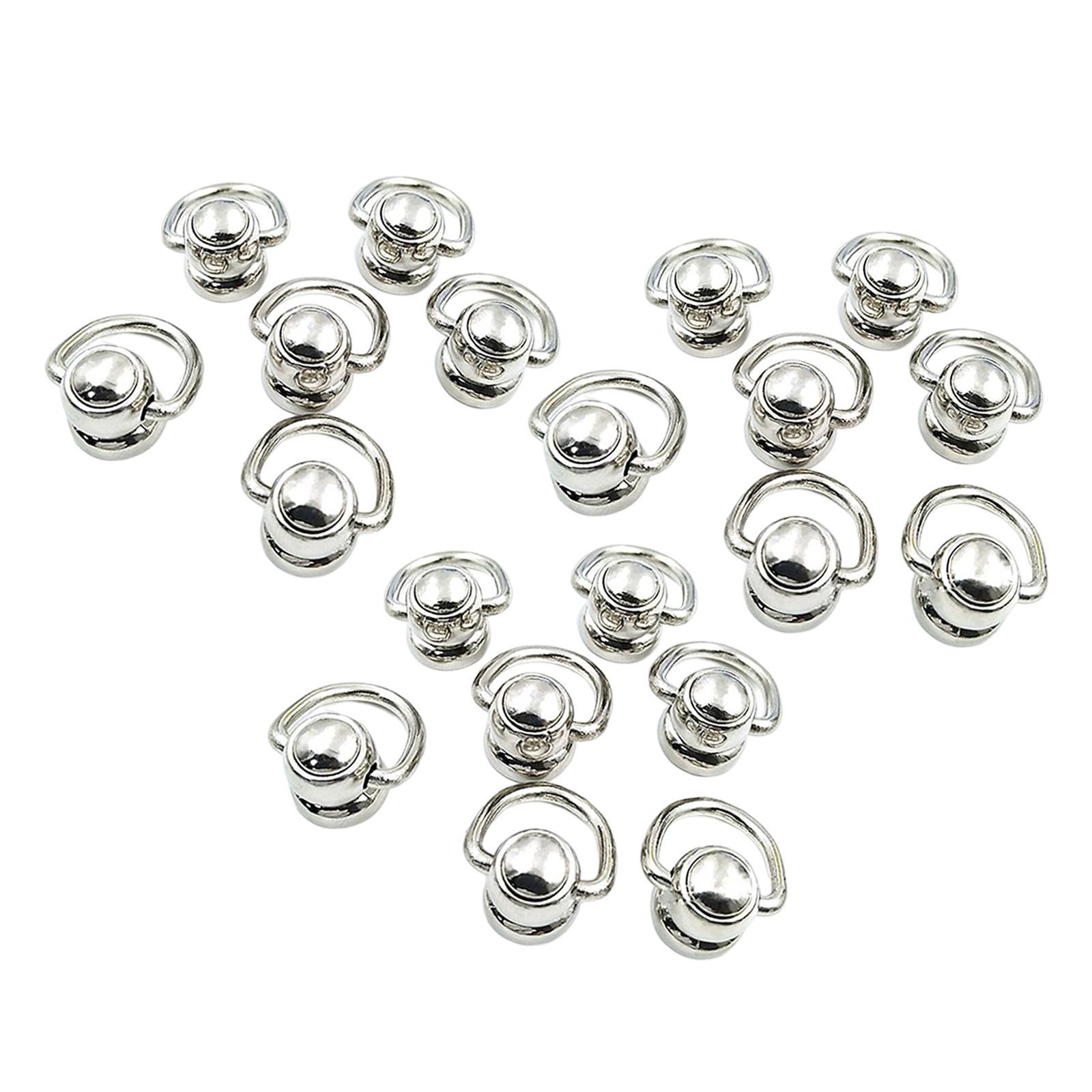 20x Alloy Bags Side Anchors Hardware Accessories Rotate Buckles for Purse Making