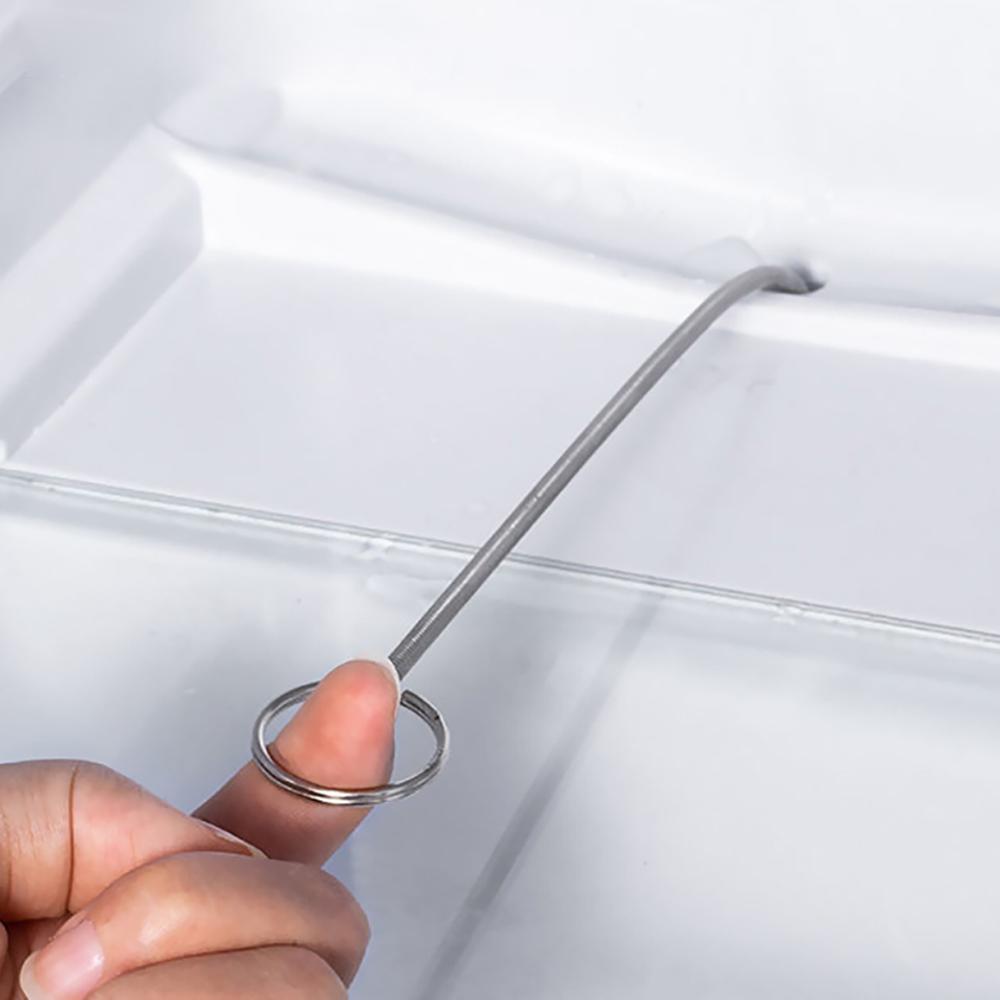 5pcs Refrigerator Drainage Hole Unblocker Fridge Cleaner Refrigerator Cleaning Dredge Tools Set Refrigerator Wash Dredge Suction Hose Brush Kit