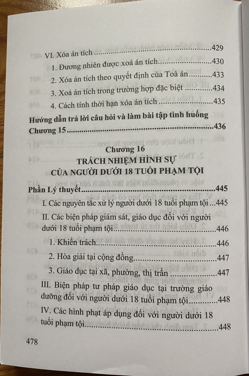 Hướng dẫn môn học Luật Hình Sự  -Tập 1 - Phần Chung