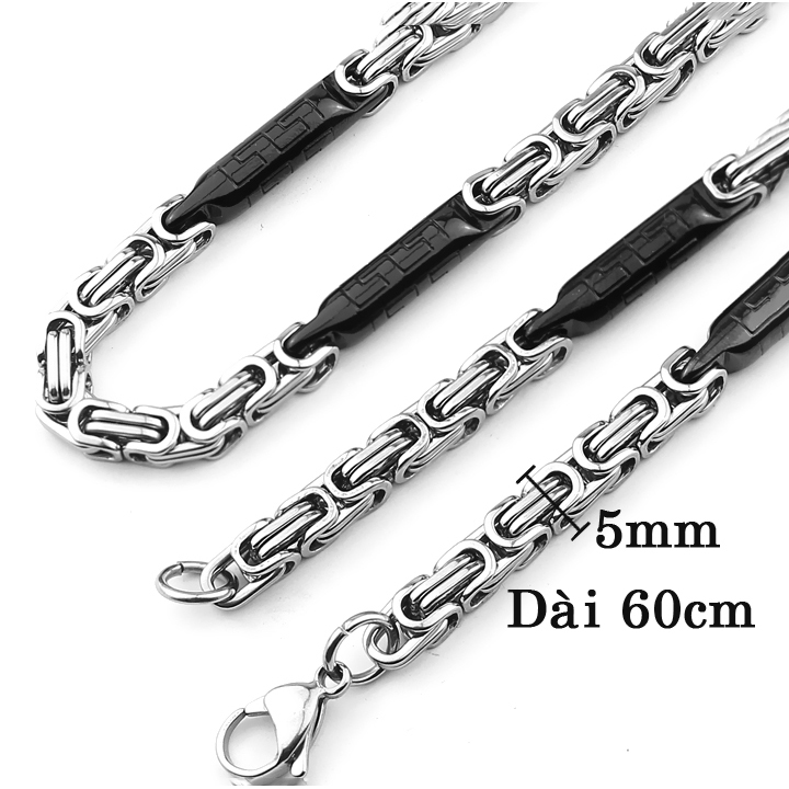 Dây chuyền Nam Kiểu ZICZAC 5li ver2 MDC042-1