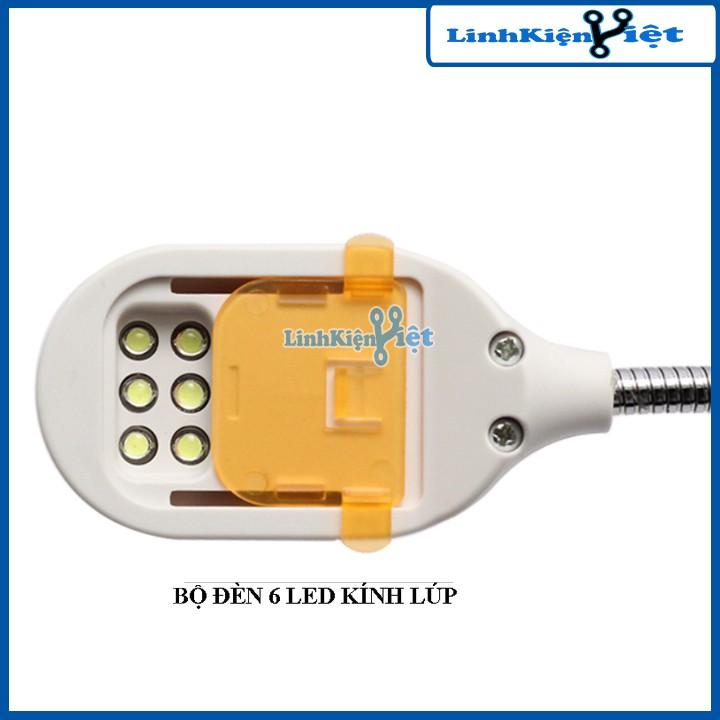 Kính Lúp Đa Năng Tay Kẹp Có Đèn 16129DC 90mm