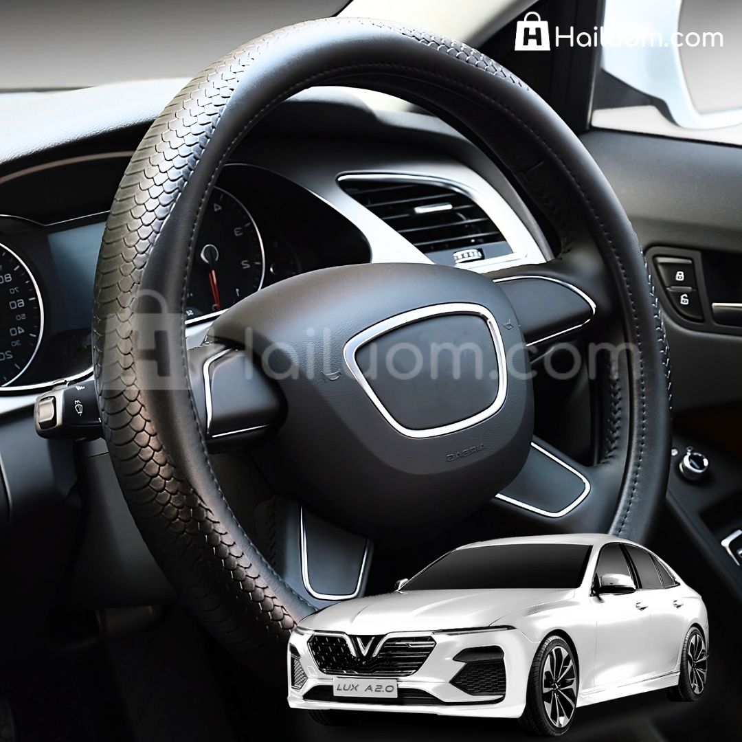 Bọc Vô Lăng ô tô cho VINFAST LUX A2.0 Da Thật Họa Tiết Da Rắn Cao Cấp