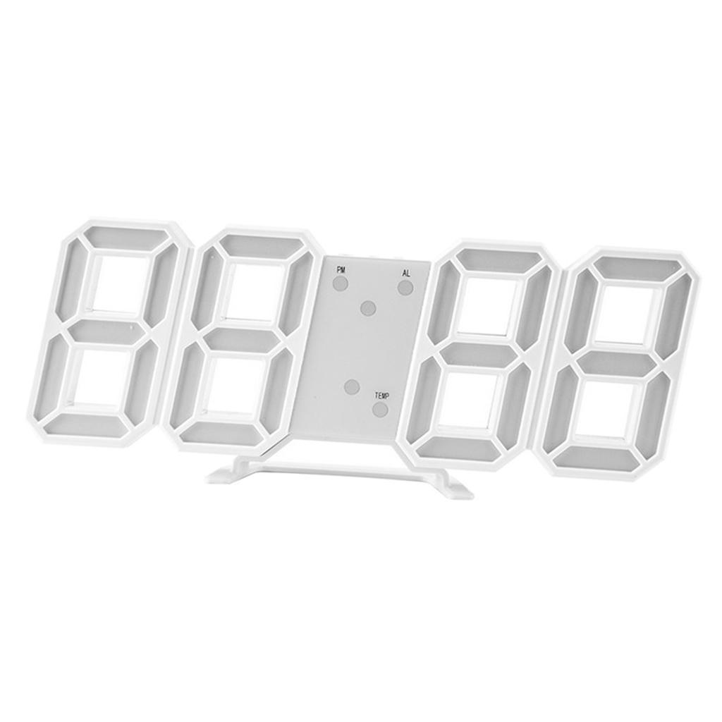 Number Clock Tabletop LED Alarm Clocks for Home Office