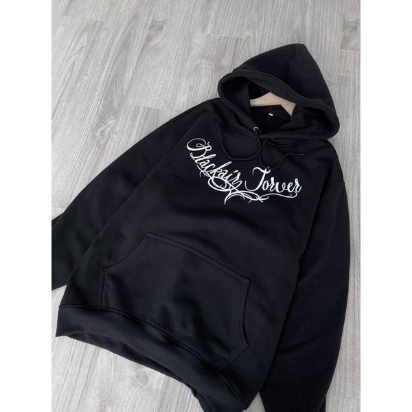 Hoodie nie ngoại hoodie unisex black forver