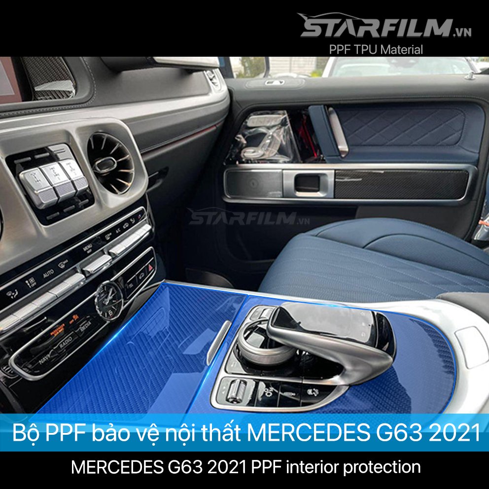 Mercedes Benz G63 2021 ~ 2022 PPF TPU nội thất chống xước tự hồi phục