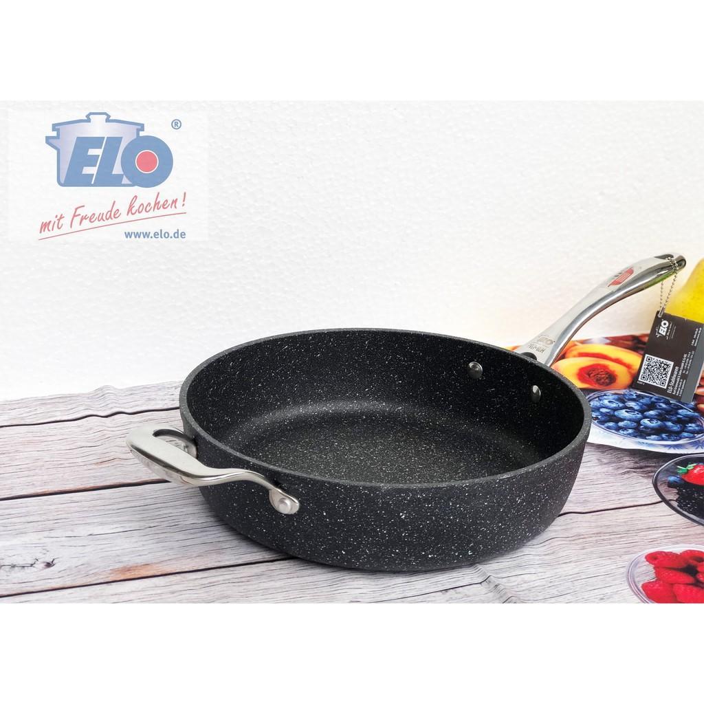 Chảo Chống Dính Bếp Từ Elo GRANIT PROFESSIONELL Size 28cm, Chảo Sâu Lòng Đáy Từ Vân Đá Dùng Bếp Từ, Bếp Điện