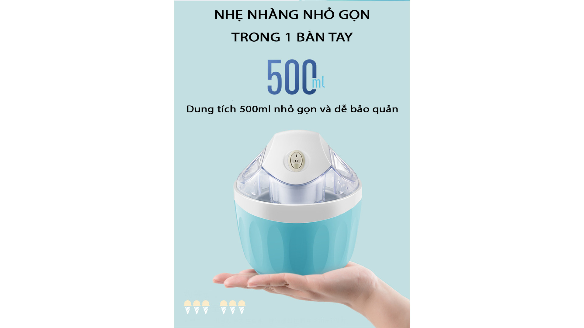 Máy làm kem giải nhiệt cho mùa hè 2022