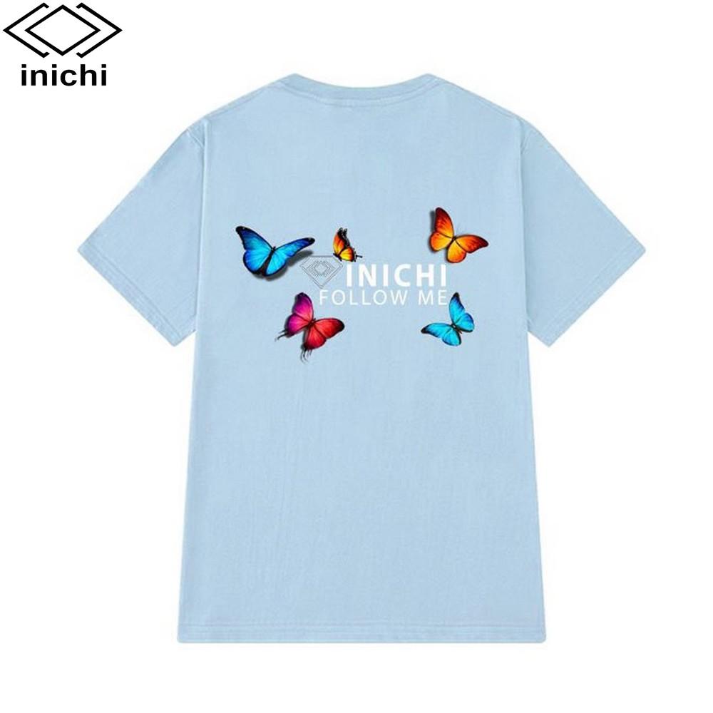 Áo thun unisex in họa tiết bướm INICHI 4 màu I11