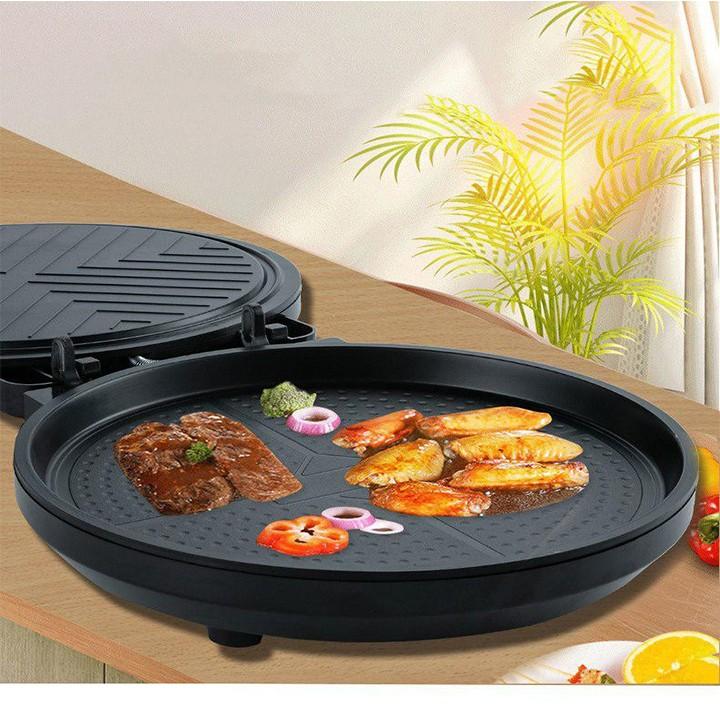 Máy Nướng Bánh - Máy Làm Bánh Pizza - Tặng Kèm Hộp Cơm Giữ Nhiệt Lõi Inox 2 Tầng Cao Cấp - Hàng Loại 1