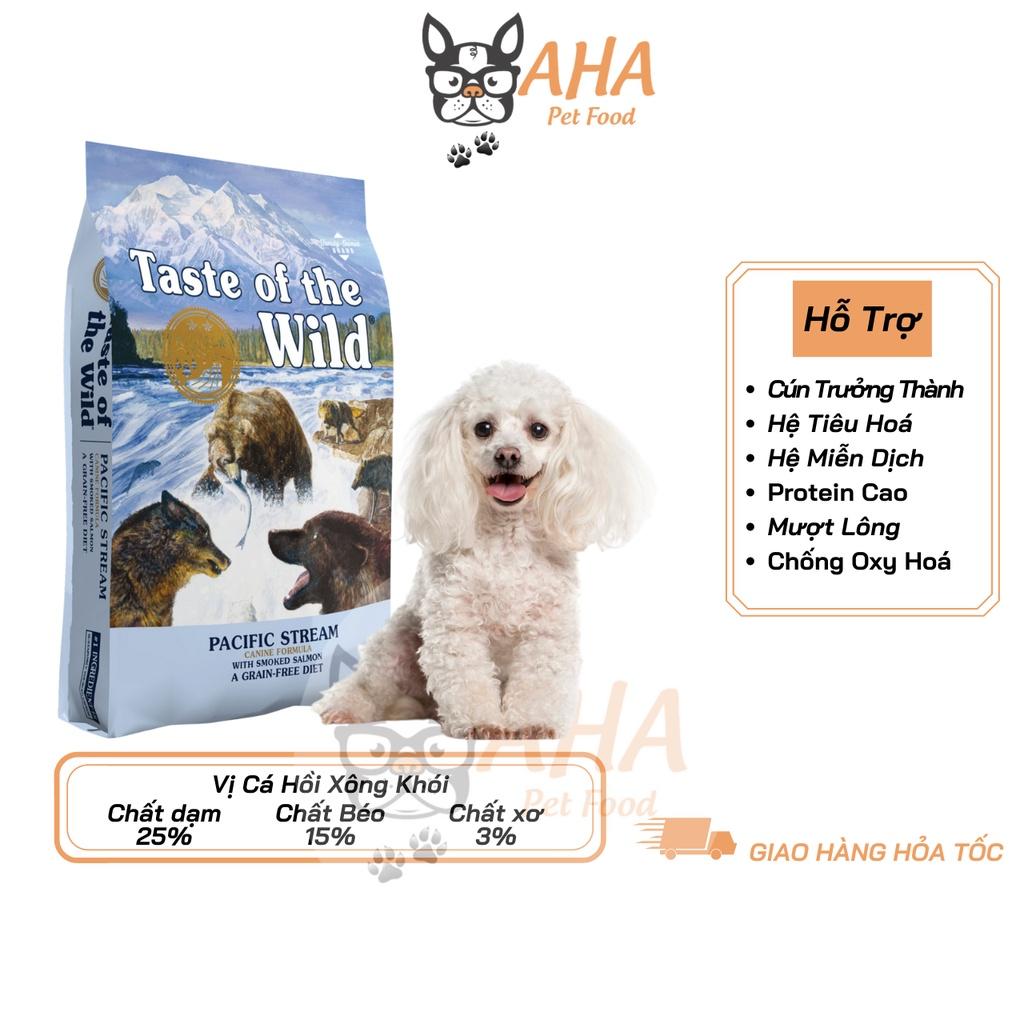 Thức Ăn Cho Chó Poodle Taste Of The Wild Bao 2kg - Pacific Stream Cannie Cá Hồi Xông Khói, Rau Củ Quả