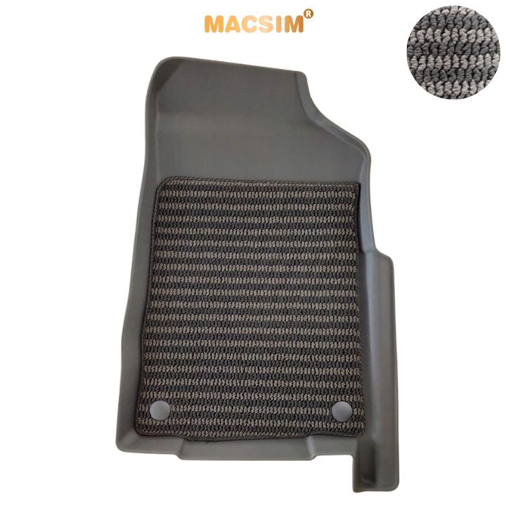 Thảm Lót Sàn 2 Lớp TPE Macsim Isuzu D-max 2015-2021 Chuẩn Form, Bền, Không Mùi (sd3 xám đen ct)