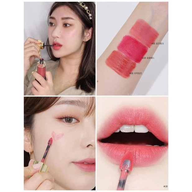 Son kem lì Whoo Velvet Liquid Lip Rouge mini - Màu đỏ gạch (brick rosee)