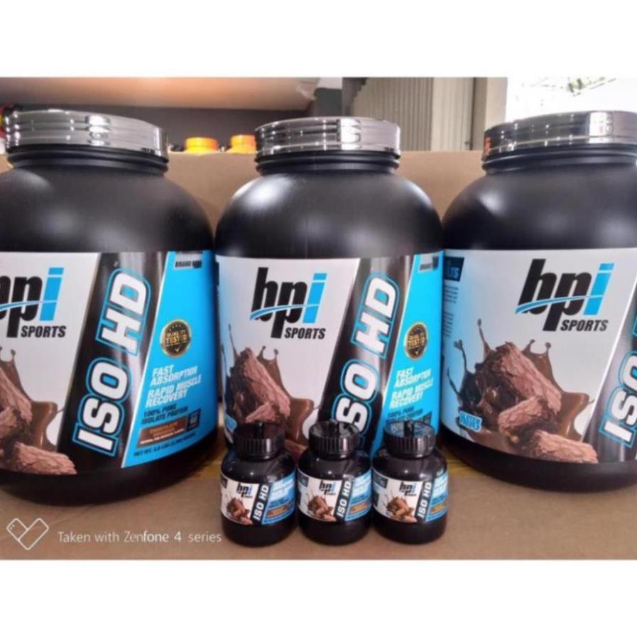 BPI Sport Iso HD Whey Iso HD Sữa Tăng Cơ Bắp 100% Pure Whey Isolate Protein 5 Lbs (2.34Kg) - USA