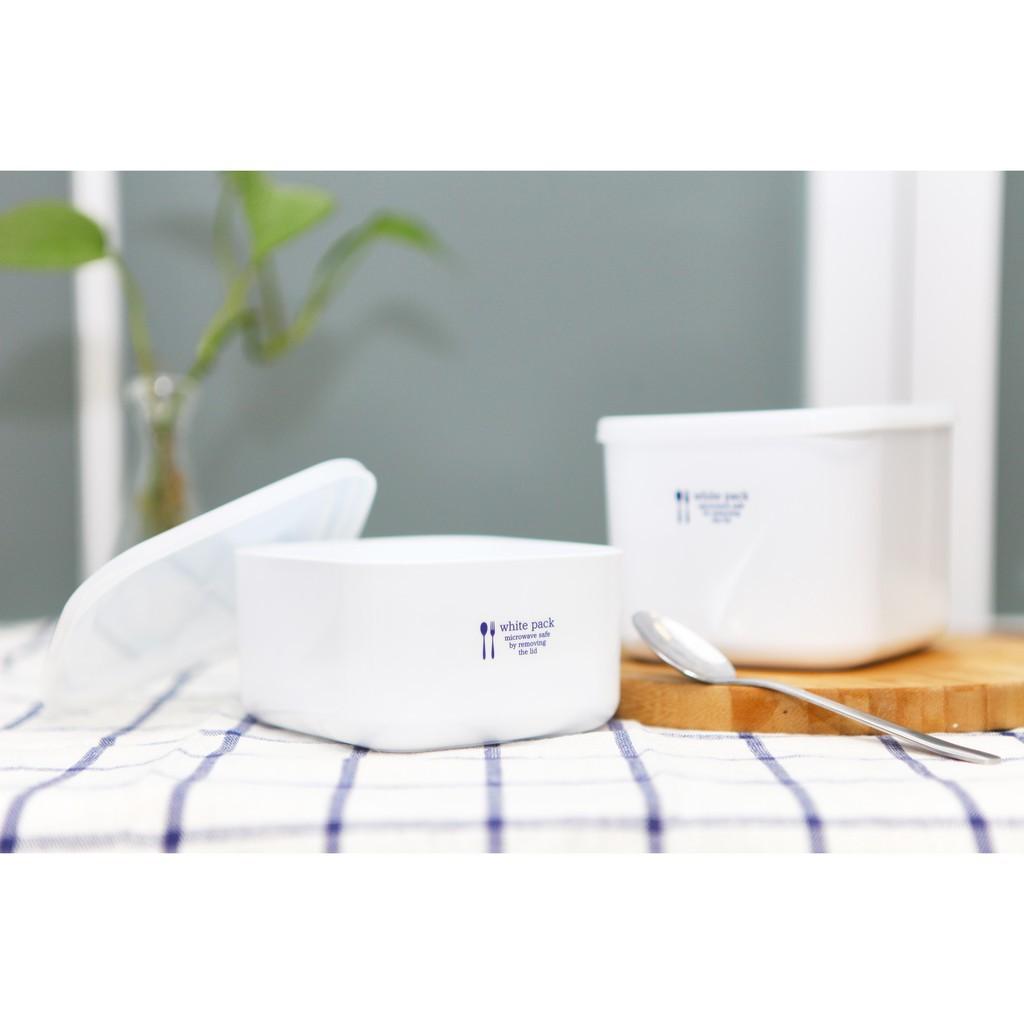 Hộp nhựa đựng thực phẩm White Pack 1L NỘI ĐỊA NHẬT BẢN