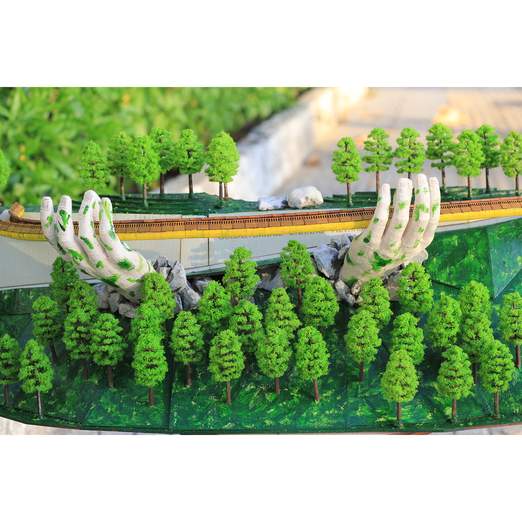 MÔ HÌNH CẦU VÀNG ĐÀ NẴNG 3D
