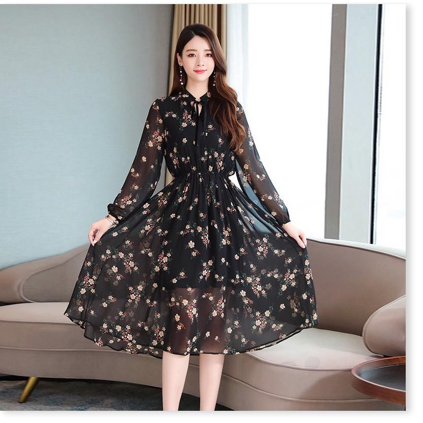 ĐẦM LỤA HOA,HỌA TIẾT ĐƠN GIẢN NHƯNG KHÔNG KÉM PHẦN SANG TRỌNG MẪU MỚI NHẤT HIỆN NAY
