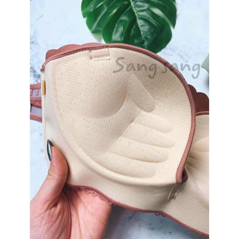 Áo lót không gọng đệm dày cup ngực phối ren cao cấp