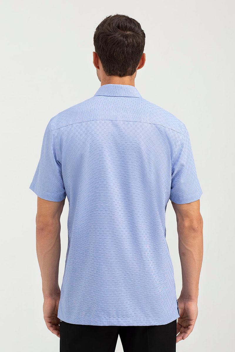 Áo sơ mi nam tay ngắn WS22SS21P-SDBB - BLUE, BLUE