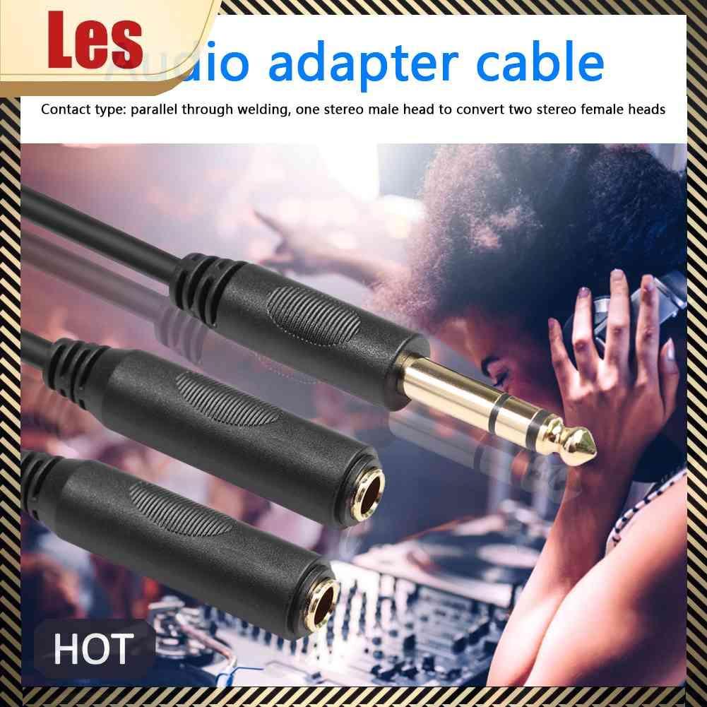 Cáp ChuyểN ĐổI Âm Thanh HìNh Chữ Y 6.35 mm Sang 2 6.35 mm