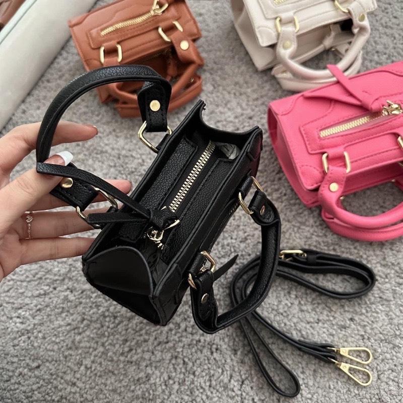 Túi balen mini nữ đeo chéo size 14 cho mẹ và bé đẹp giá rẻ thời trang hàn quốc siêu xinh DC501