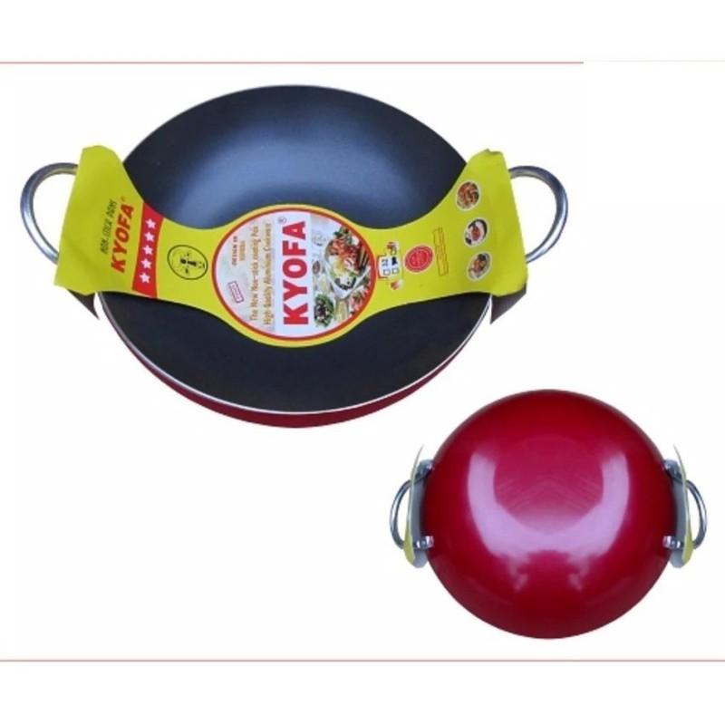 BỘ 2 CHẢO CHỐNG DÍNH SÂU LÒNG 2 QUAI SIZE 32cm VÀ 22cm - CHẢO CHỐNG DÍNH CHIÊN XÀO CAO CẤP