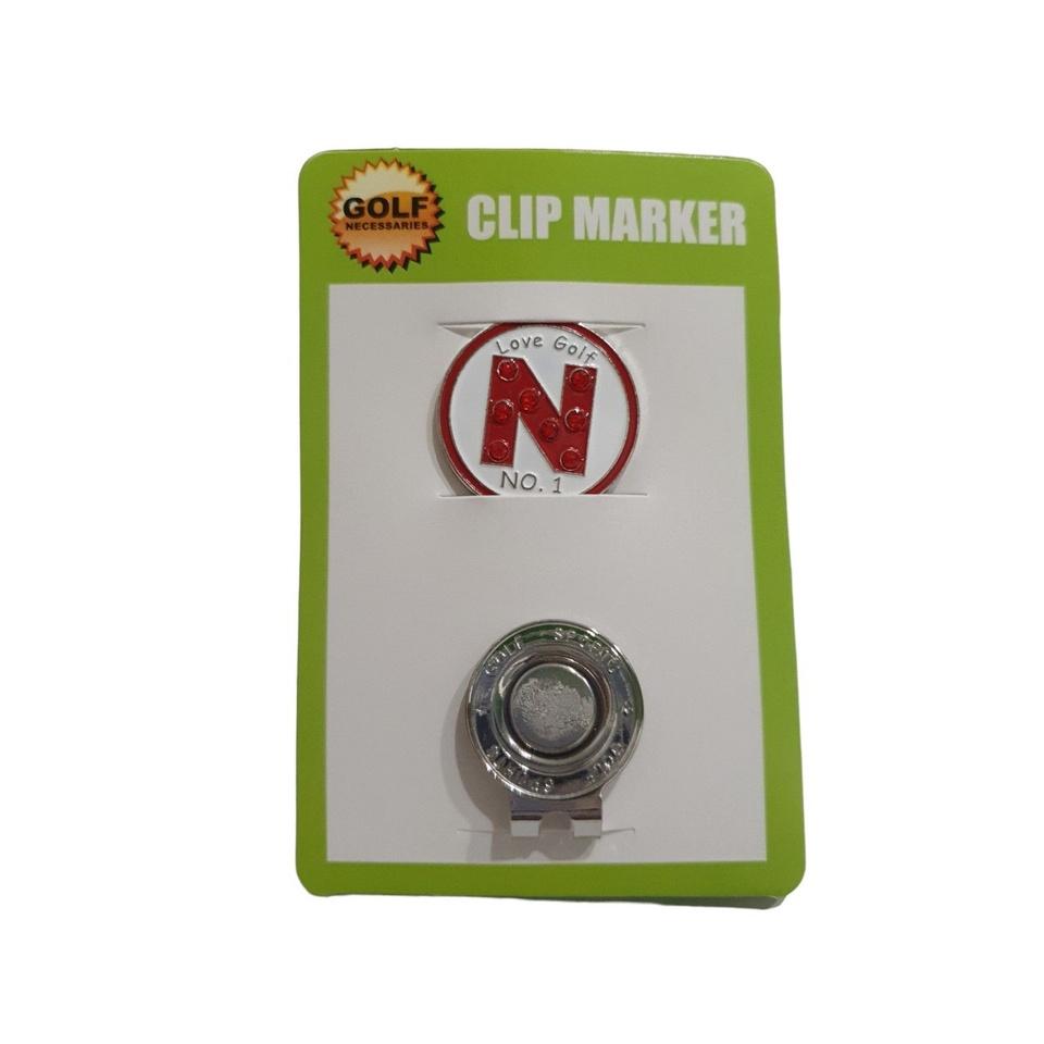 Mác bóng chơi golf clip marker đánh dấu vị trí kẹp nam châm loại đẹp MT005