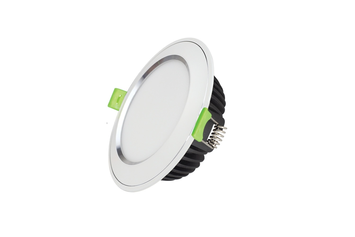 Đèn Led Âm Trần Mặt Cong Viền Vàng & Viền Bạc KingEco