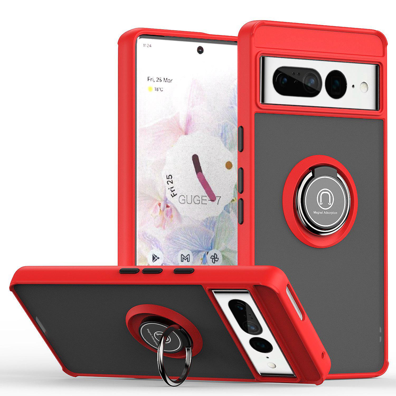 Giao hàng nhanh Qiying thế hệ 1 phù hợp với vỏ điện thoại di động có cảm giác da mờ Google Pixel 7 Giá đỡ hút từ tính GOO Pixel 6Pro