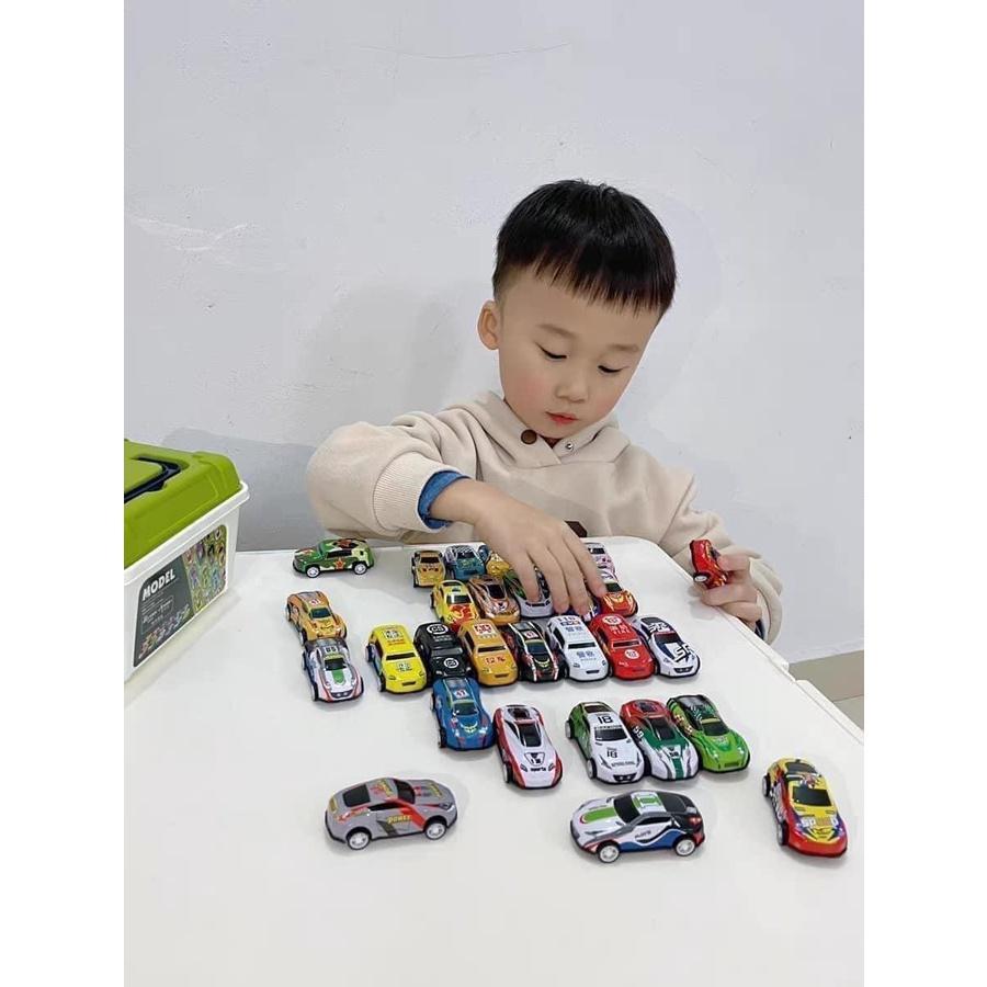 Hộp gồm 30 con ô tô đồ chơi mini cho bé