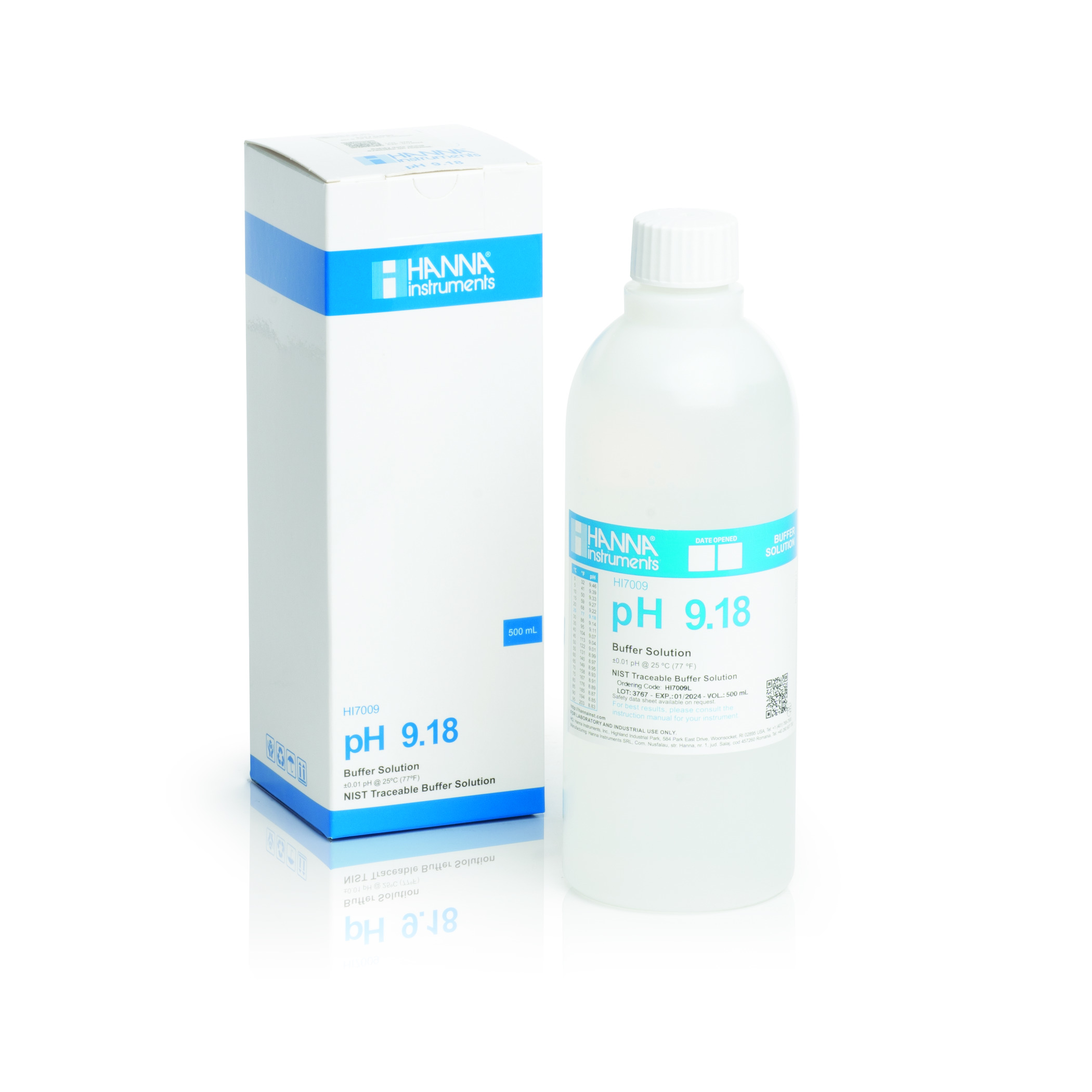 Dung Dịch Hiệu Chuẩn pH 9.18, Chai 500mL HI7009L