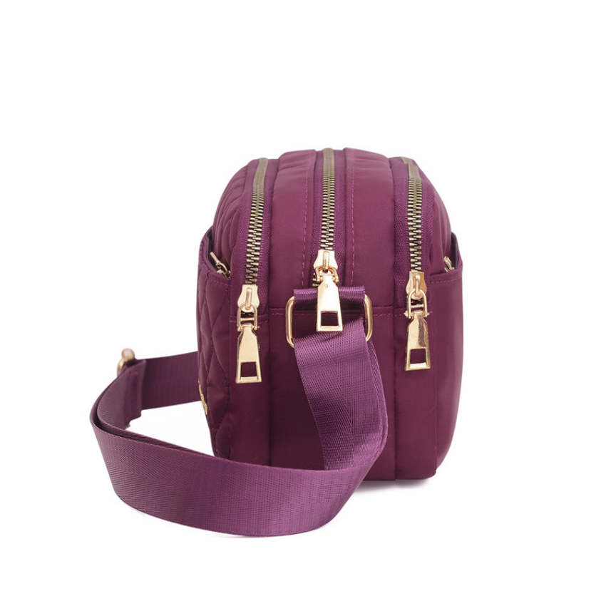Túi giỏ xách đeo chéo nữ thời trang 5 ngăn size 21cm chất liệu vải dù chống thấm nước, chống xước cao cấp TX074