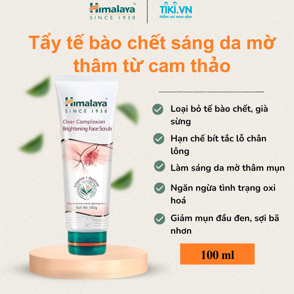 Kem Tẩy Da Chết Và Làm Trắng Da Himalaya Herbals