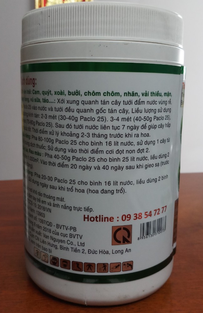 2 Hộp Phân Bón Hữu Cơ Chánh Hưng Paclo 25 TẠO MẦM HOA - THÚC ĐẨY RA HOA TRÁI VỤ VÀ ĐỒNG LOẠT