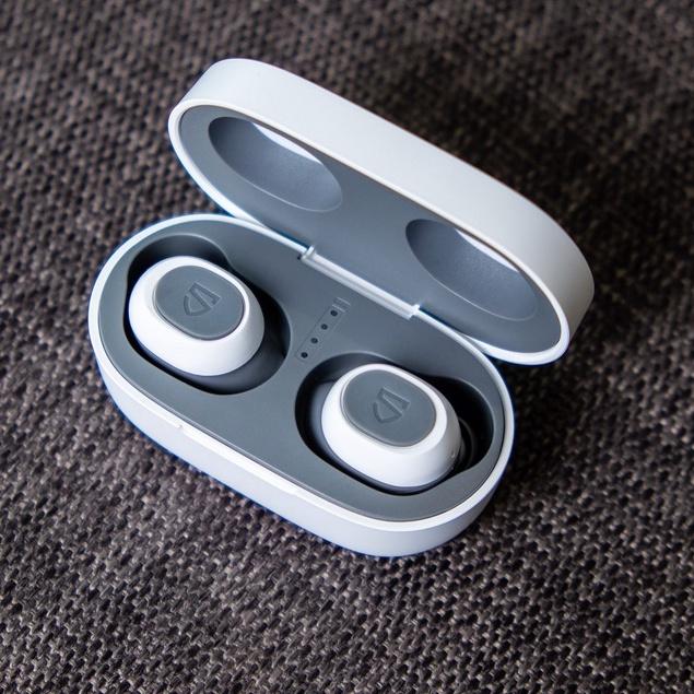 Tai nghe True Wireless SoundPEATS TrueFree 2 thể thao, 4 đèn LED, Kháng nước IPX7, nút bấm vật lý - Hàng Chính Hãng