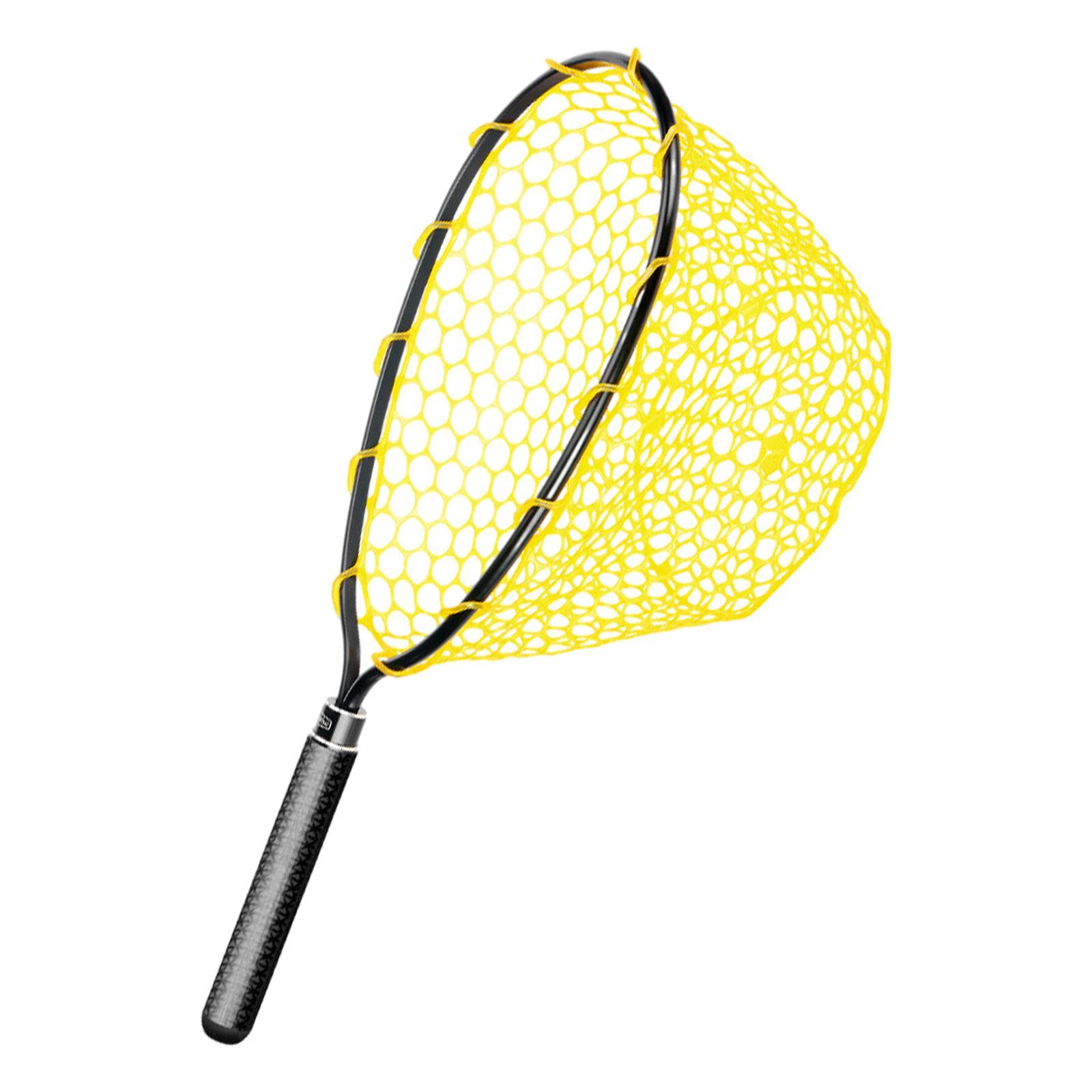 Fishing Landing Net Fishing Mesh Net Comfortable Lightweight Portable Accessories Fish Catching Net for Salmon Bass Boat Outdoor