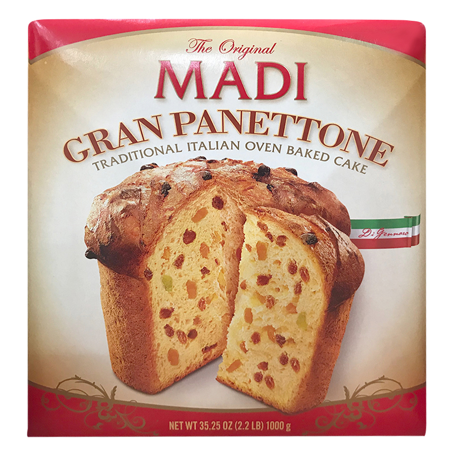 Bánh mì Ý Gan Panettone Madi Italian Cake (1000g) [Bánh kẹo Tết