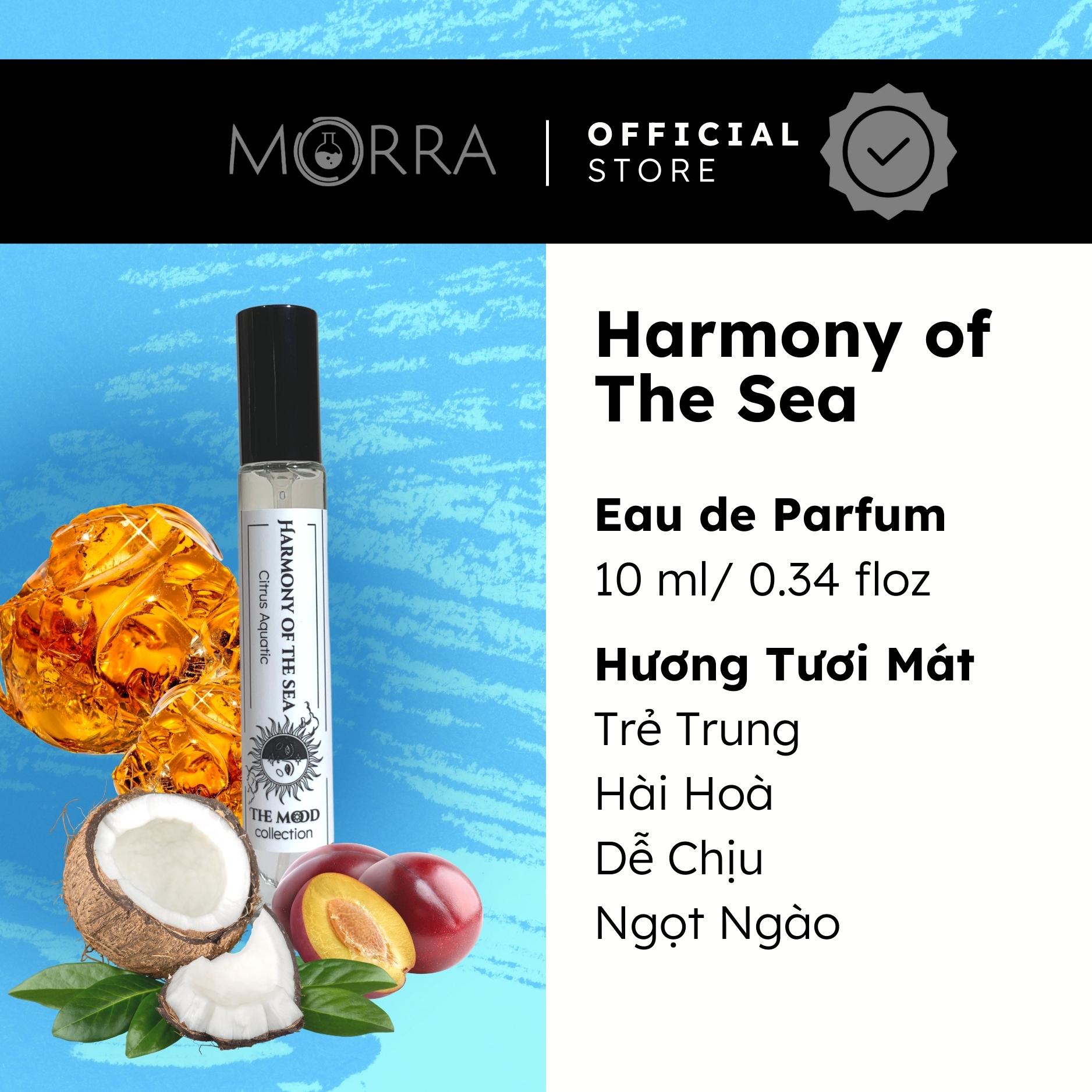 Nước Hoa Nam Nữ Morra Harmony Of The Sea Hương Thơm Tươi Mát, Ngọt Ngào Hài Hoà Dung Tích 10ml