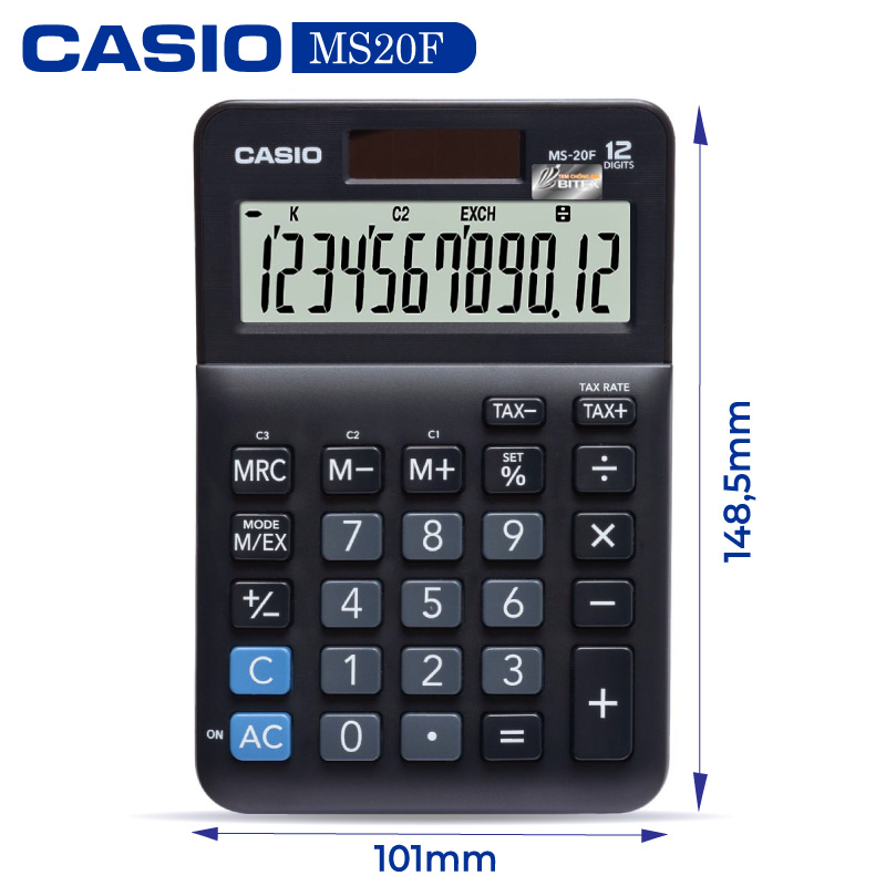 Máy tính Casio MS-20F, Bảo hành 7 năm - Hàng chính hãng Bitex