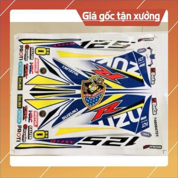 Tem rời axelo trắng xanh 2019