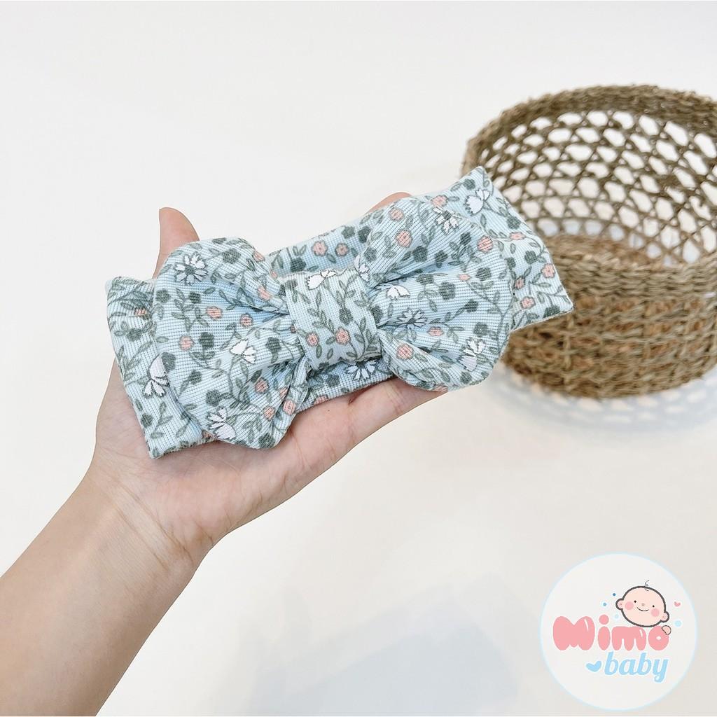 Băng đô bản to nơ tròn cho bé - vải thoáng khí mềm mại Mimo Baby BD04