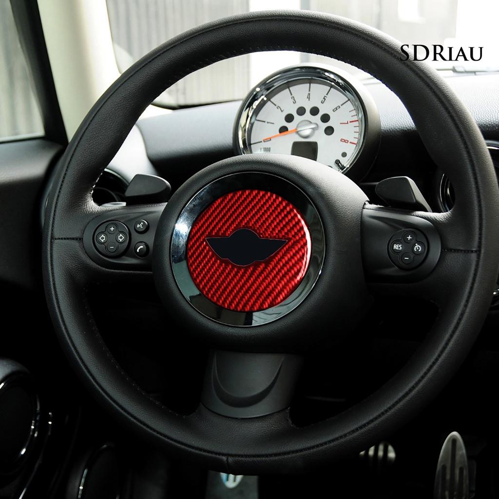 Miếng Dán Sợi Carbon Bảo Vệ Vô Lăng Xe Hơi Mini R55 R56 Countryman R60 Paceman R61 07-13