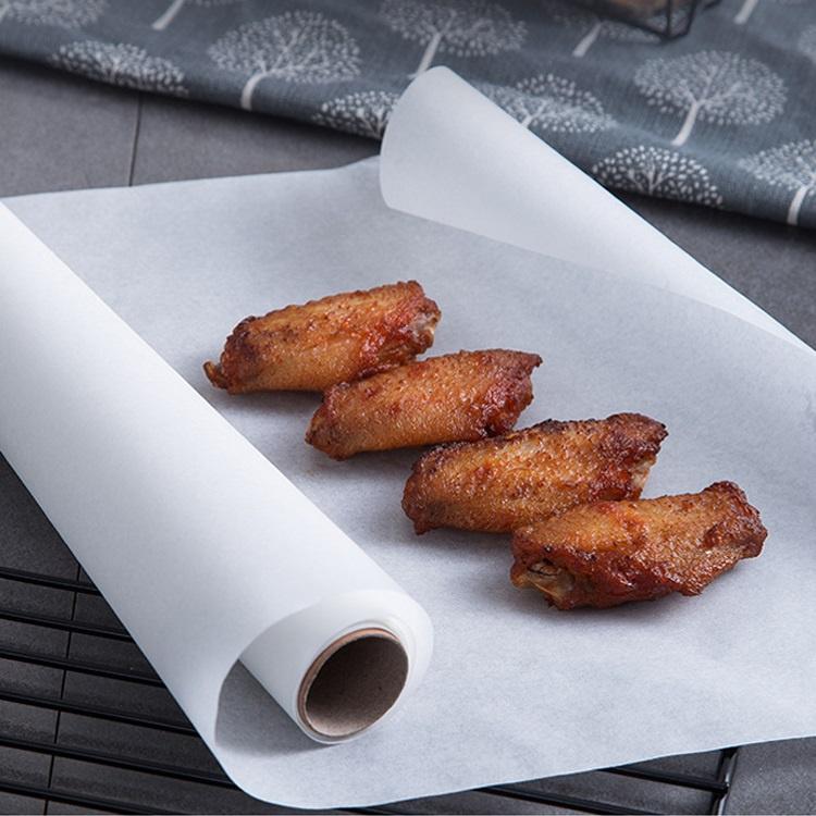 Cuộn Giấy nến nướng bánh 5 mét Backing paper Trắng dùng tốt cho nồi chiên không dầu