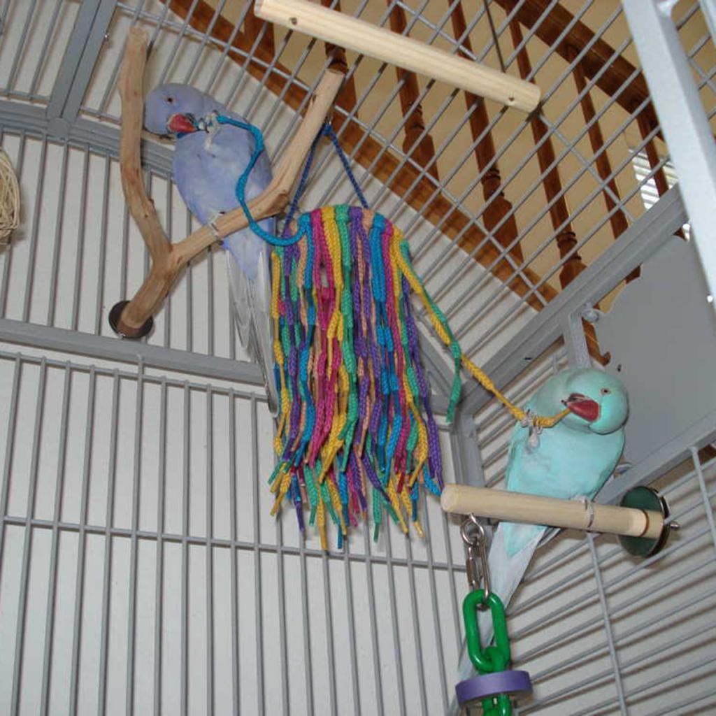 Birds Parrot Chew Toys Cage Shredder Foraging Toy For Small Bird Hanging Toy