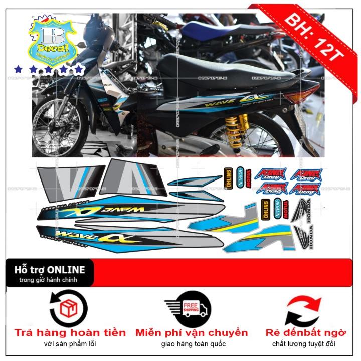 Tem rời dành cho wave a 2016 xanh đen