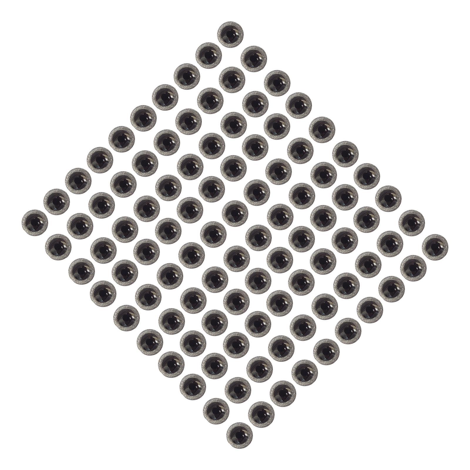 100x Safety Eyes 3D Glitter Toy for Stuffed Doll Plush Toy Making