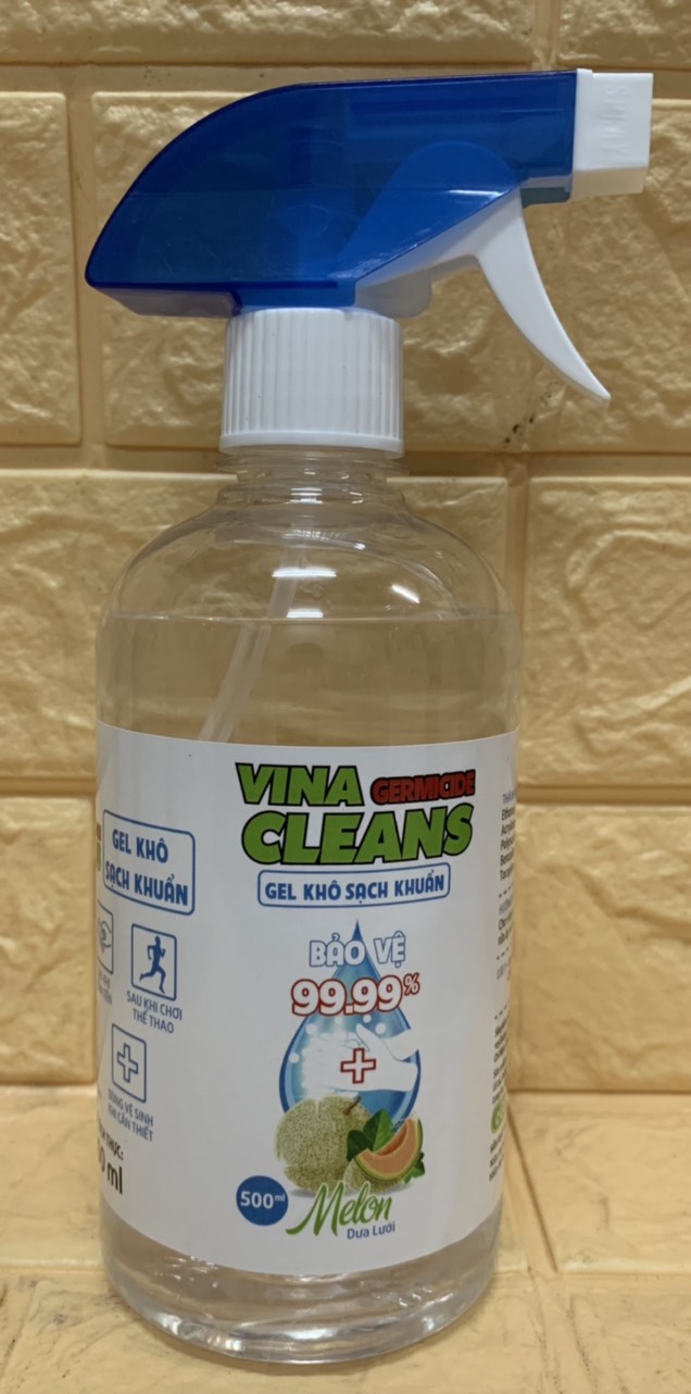 Gel khô rửa tay sạch khuẩn Vina Cleans 500ml