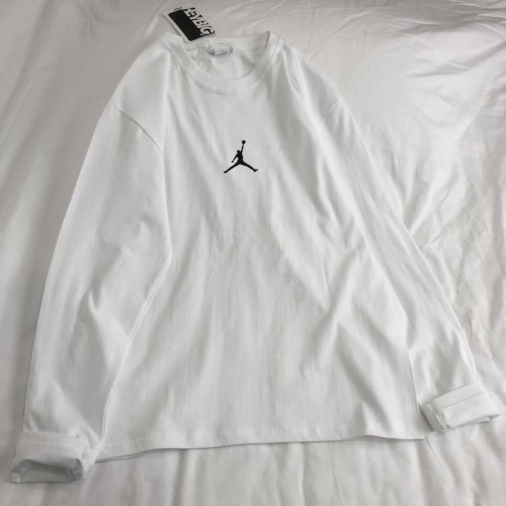 Áo thun dài tay MEANSTORE phông Unisex nam nữ tee oversize form rộng pull Ulzzang Hàn Quốc vải mềm - Hình in LOGO