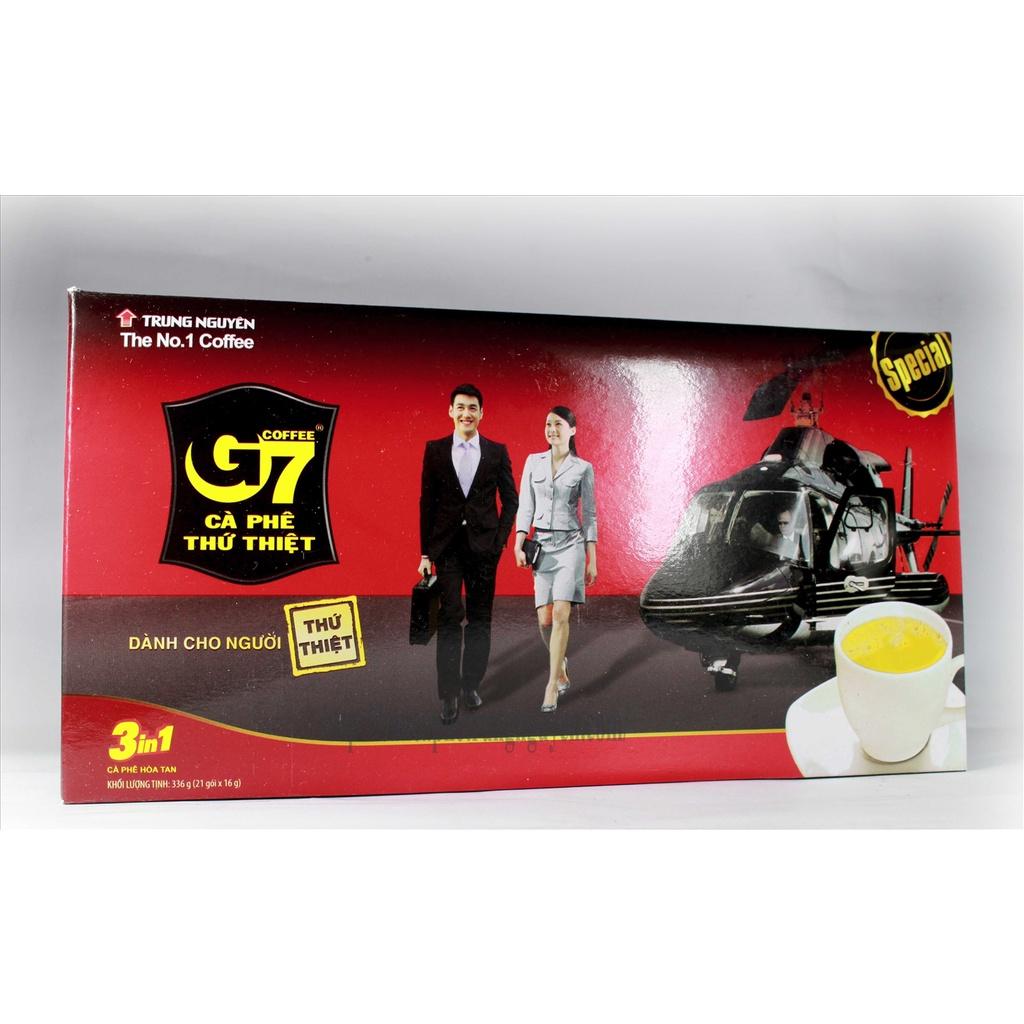 Cà Phê Sữa Hòa Tan Trung Nguyên Legend G7 3in1 (Hộp 21 gói)